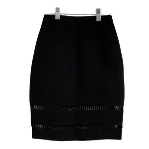 Alexander Wang Solid Black Pencil Skirt Size XS